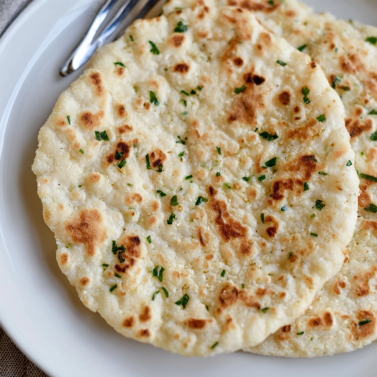 Golden Cottage Cheese Flatbread Wrap, fresh from the skillet, ready for flavorful fillings.