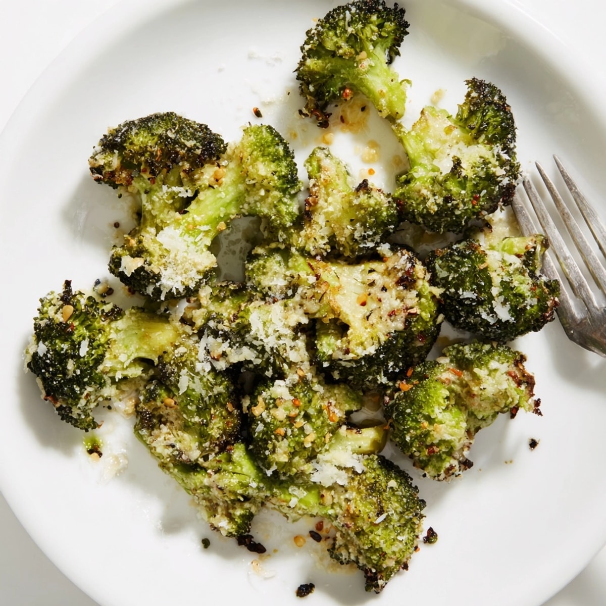 Cheesy, oven-baked Crispy Parmesan Smashed Broccoli&amp;mdash;a delicious, crispy side with a hint of garlic.