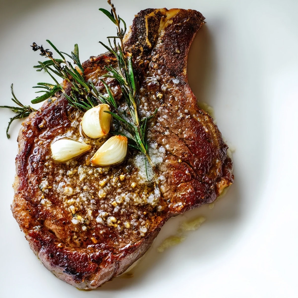 Beef Ribeye Steak Herbs