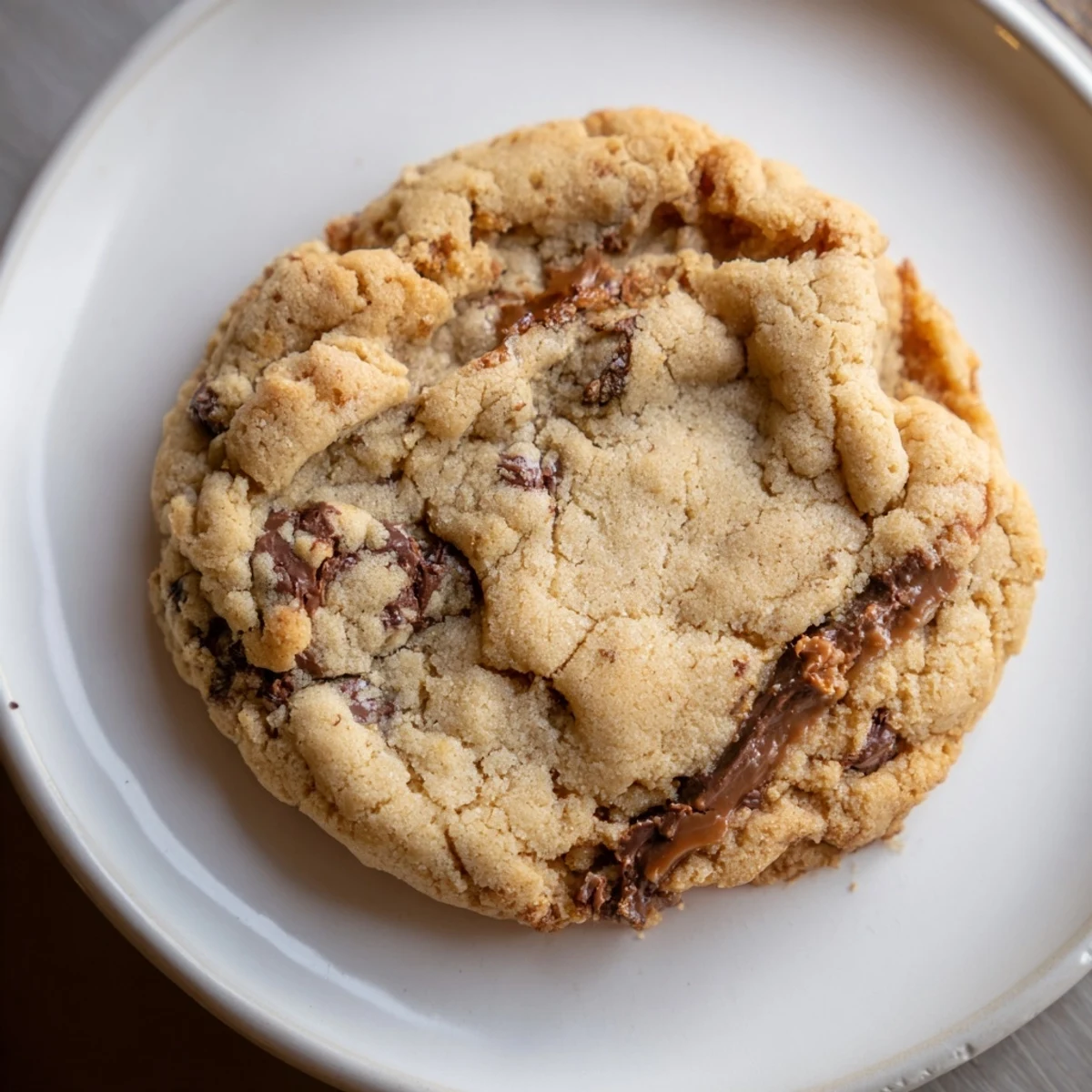 Close-up of freshly baked Edge Crispy Cookies, golden and with perfectly crisp edges, ready to enjoy.