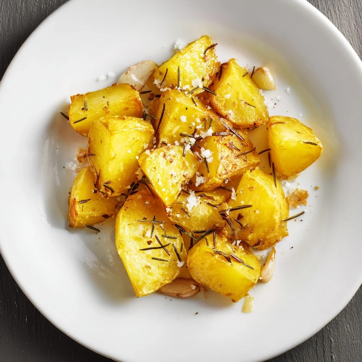 Crispy golden roasted potatoes, a delightful side dish with tender insides and flavorful duck fat coating.