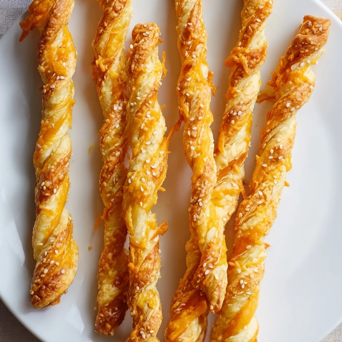 Golden, crispy Savory Cheese Straws, fresh from the oven, perfect for snacking with a flavorful crunch.