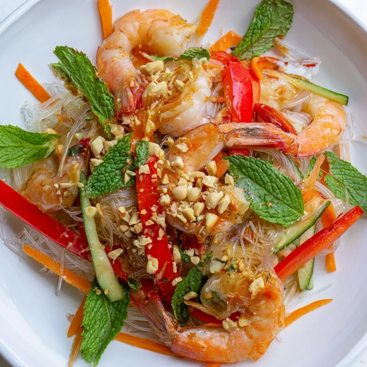 Spring Roll Salad Spicy Ginger