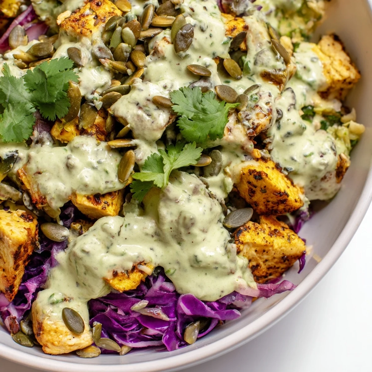 Colorful keto bowls loaded with fresh vegetables, seasoned chicken, and creamy avocado dressing