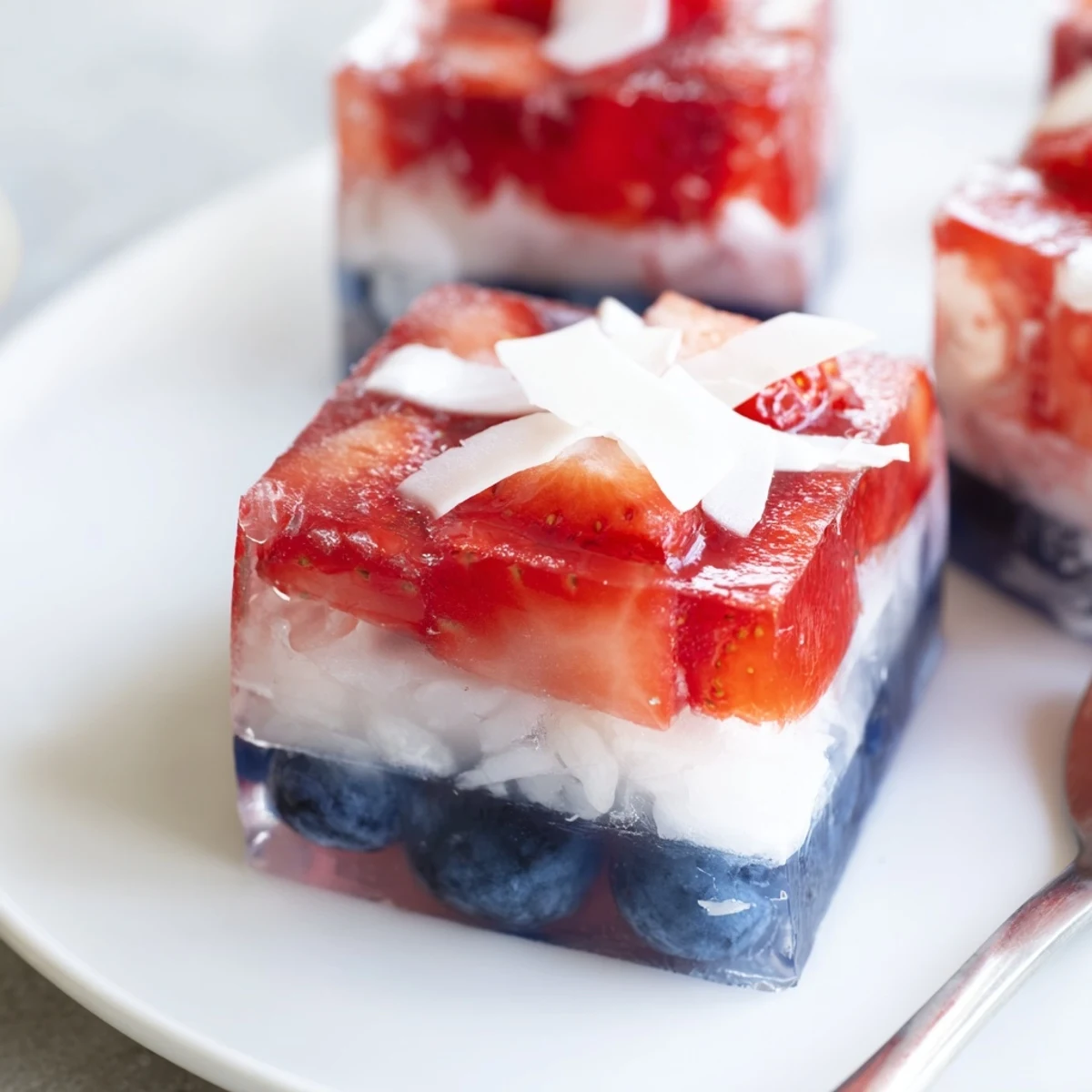 Frosty Red White And Blue Ice Cubes Recipe with juicy berries and patriotic sparkle
