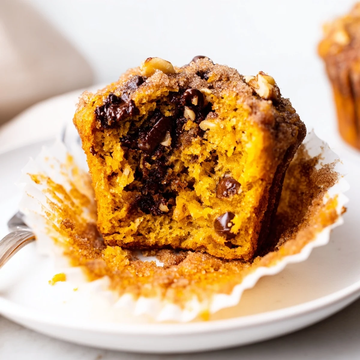 Warm Pumpkin Banana Muffins Recipe on a wire rack, cinnamon scented, moist.