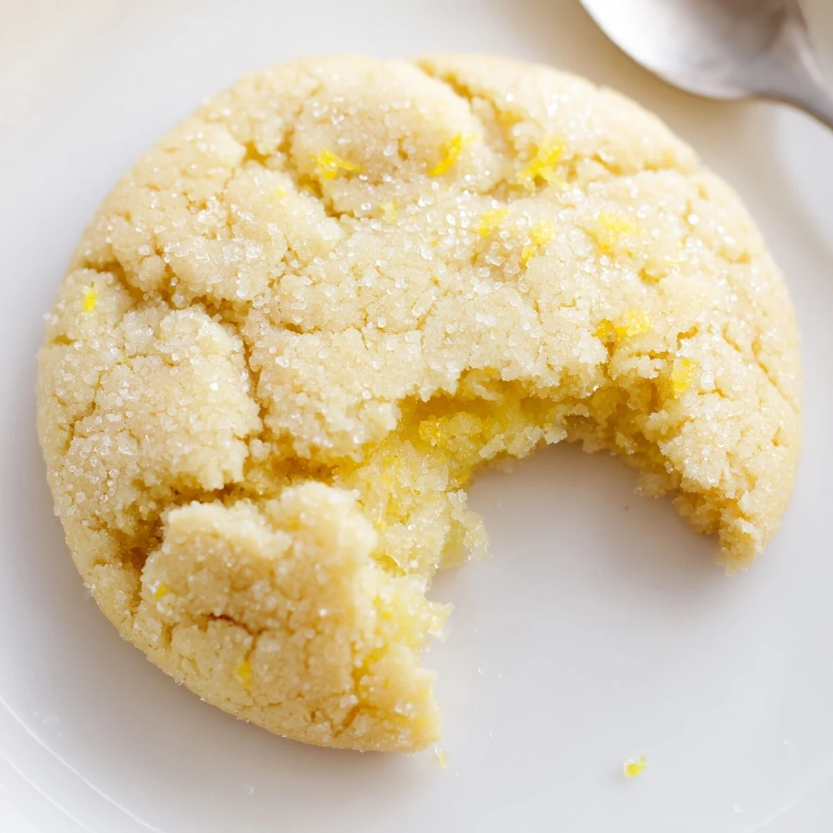 Plate of Soft Chewy Lemon Cookies beside Earl Grey, zesty aroma rising