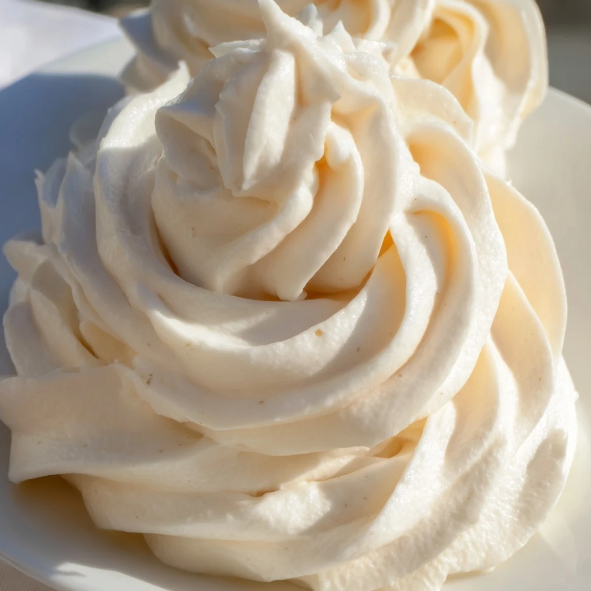 Fluffy Italian Meringue Buttercream spread smoothly over freshly baked cupcakes