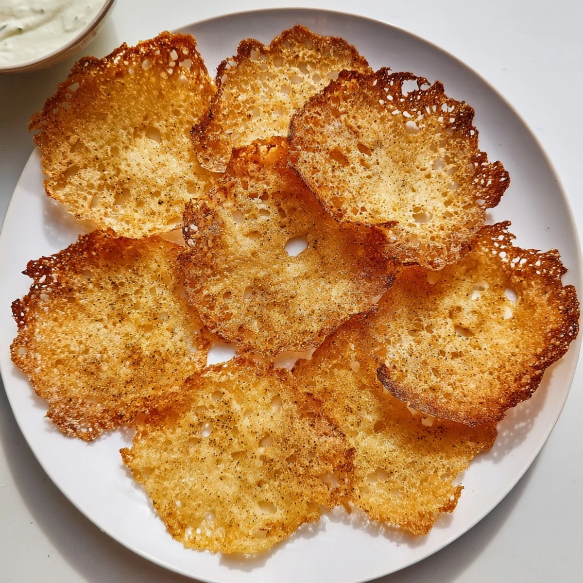 Crispy Cottage Cheese Chips