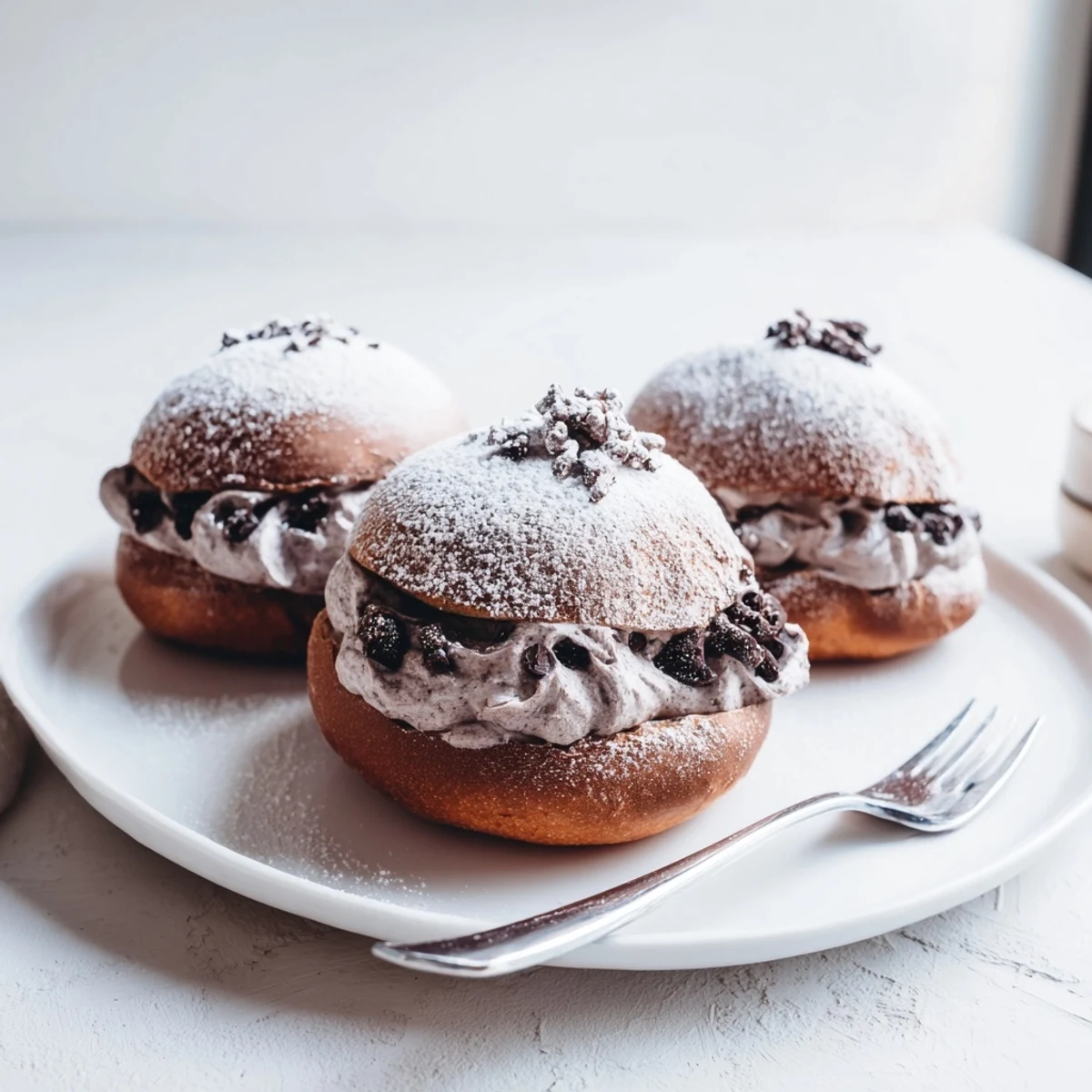 Italian Chocolate Maritozzi Buns