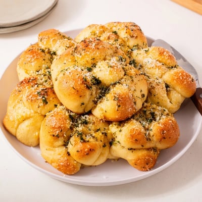 Warm, fragrant Pull-Apart Garlic Knots fresh from the oven, ready to be shared.
