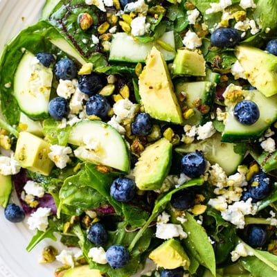 Blueberry Pistachio Spring Salad