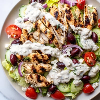 Greek Chicken Salad with Whipped Feta