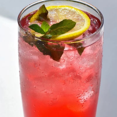 Honey Lemon Pink Soda